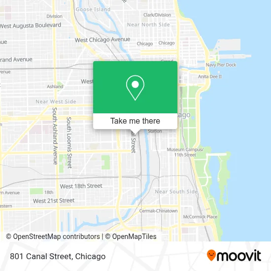 801 Canal Street map