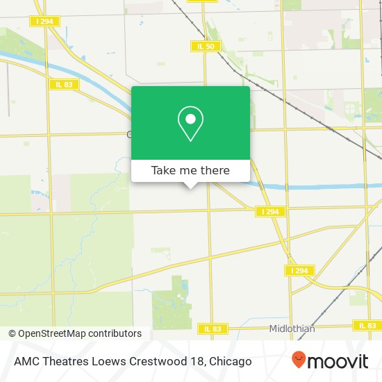 AMC Theatres Loews Crestwood 18 map