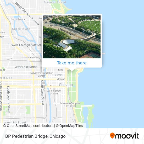 BP Pedestrian Bridge map