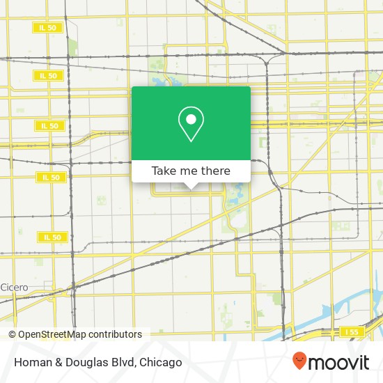 Homan & Douglas Blvd map