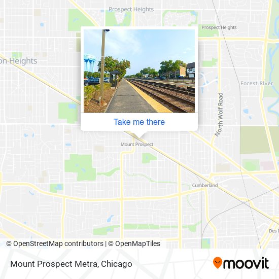 Mount Prospect Metra map