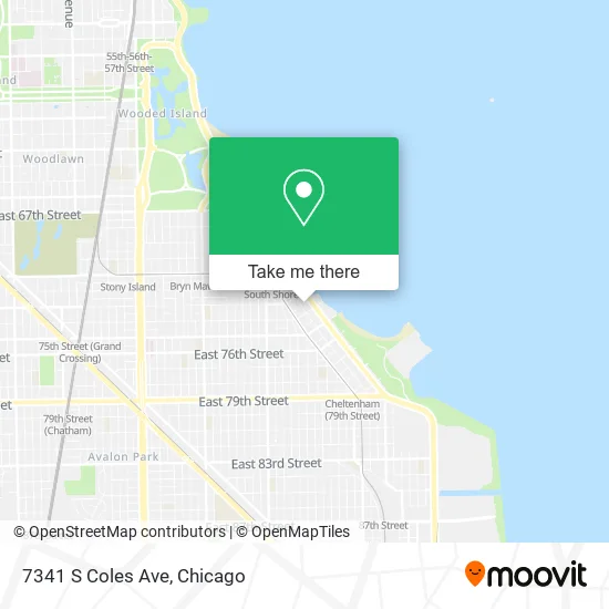 7341 S Coles Ave map