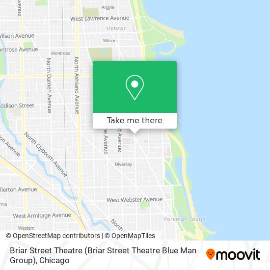 Briar Street Theatre (Briar Street Theatre Blue Man Group) map