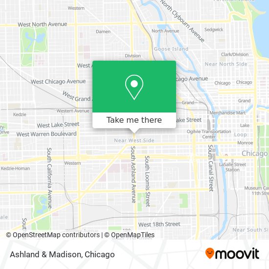 Ashland & Madison map