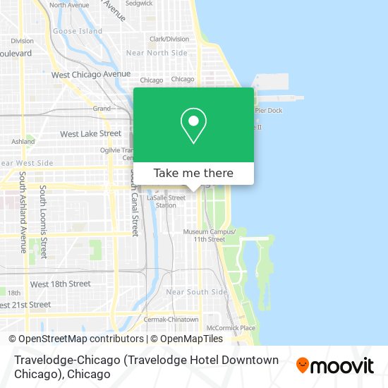 Mapa de Travelodge-Chicago (Travelodge Hotel Downtown Chicago)