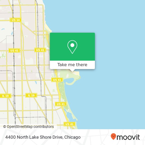 4400 North Lake Shore Drive map