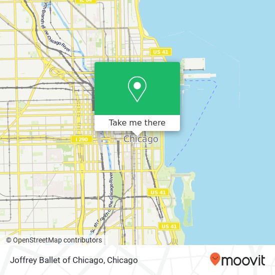 Joffrey Ballet of Chicago map