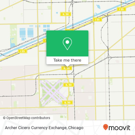 Mapa de Archer Cicero Currency Exchange