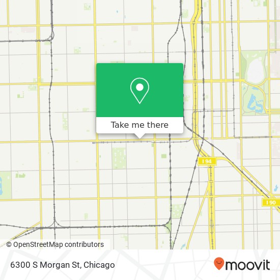 6300 S Morgan St map