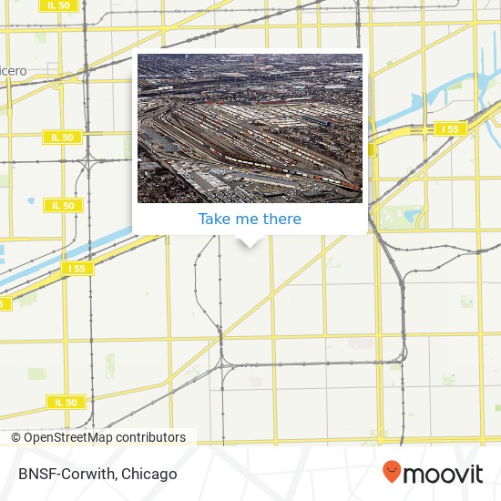 BNSF-Corwith map