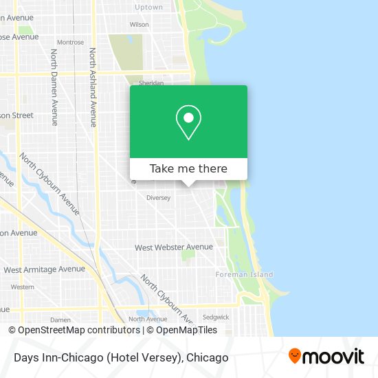 Mapa de Days Inn-Chicago (Hotel Versey)