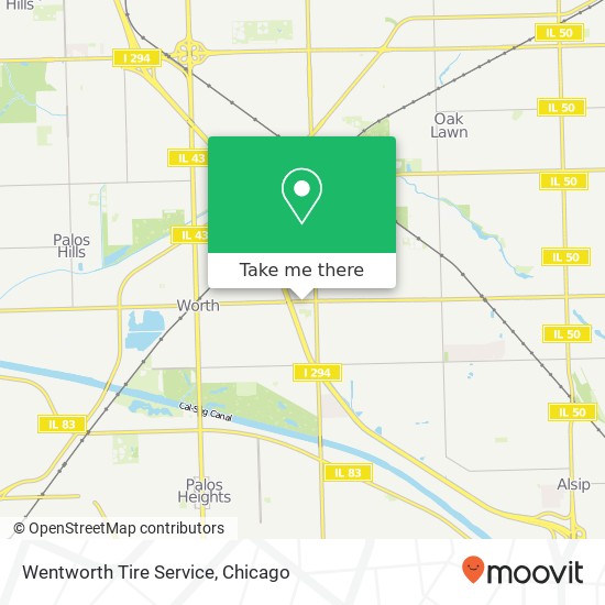Wentworth Tire Service map