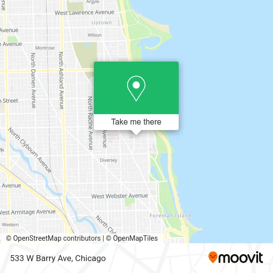 533 W Barry Ave map