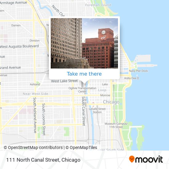 111 North Canal Street map