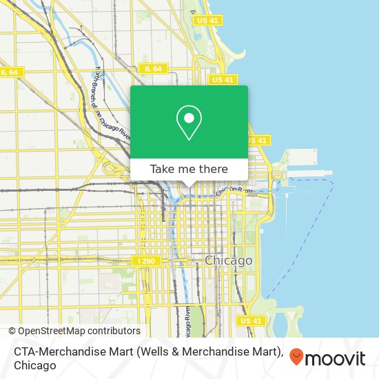 CTA-Merchandise Mart (Wells & Merchandise Mart) map