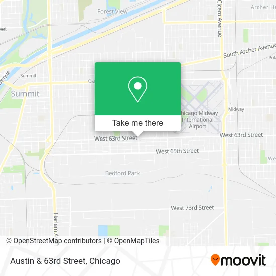 Austin & 63rd Street map