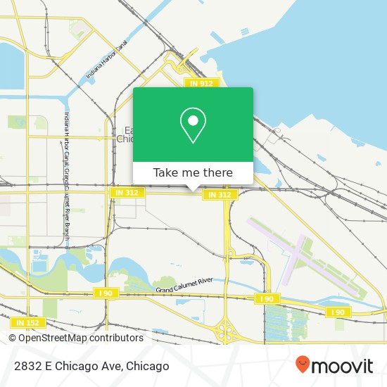 Mapa de 2832 E Chicago Ave