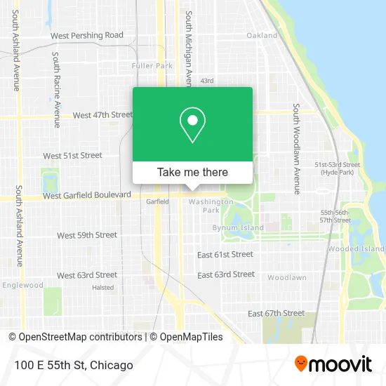 100 E 55th St map
