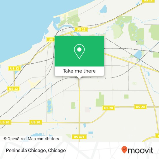 Peninsula Chicago map