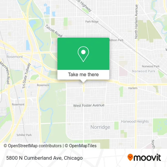 5800 N Cumberland Ave map