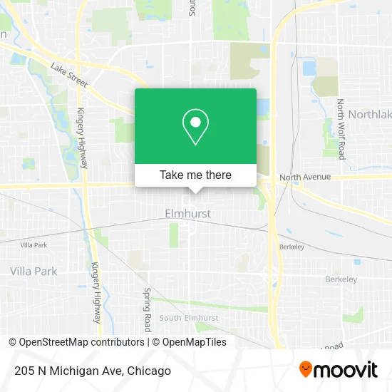 205 N Michigan Ave map