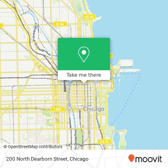 Mapa de 200 North Dearborn Street