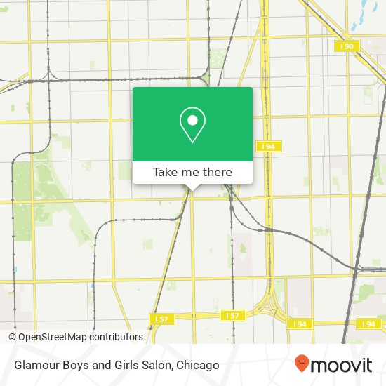 Glamour Boys and Girls Salon map