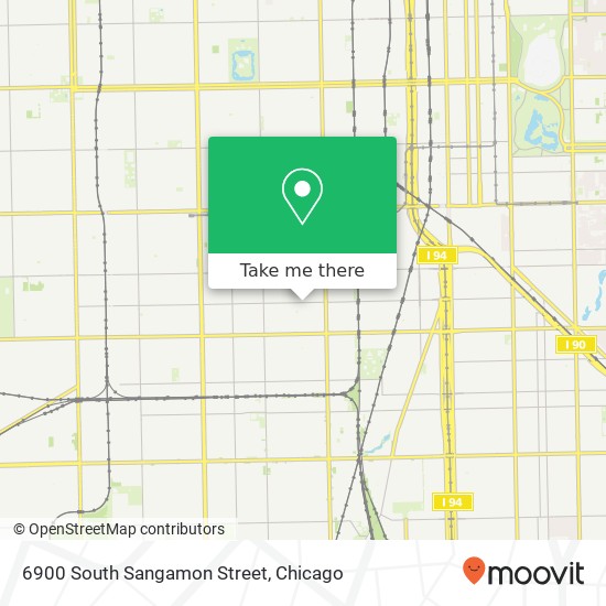 6900 South Sangamon Street map