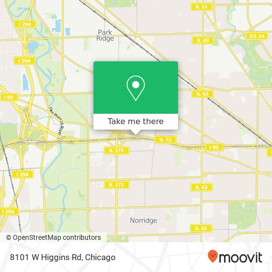 8101 W Higgins Rd map