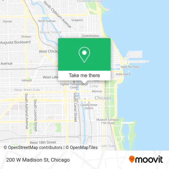 200 W Madison St map