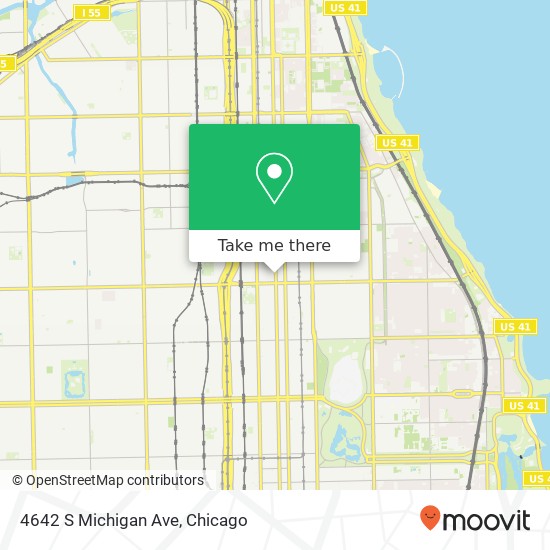 Mapa de 4642 S Michigan Ave