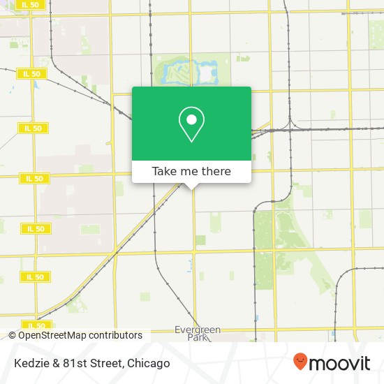 Kedzie & 81st Street map