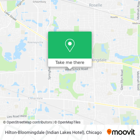 Mapa de Hilton-Bloomingdale (Indian Lakes Hotel)