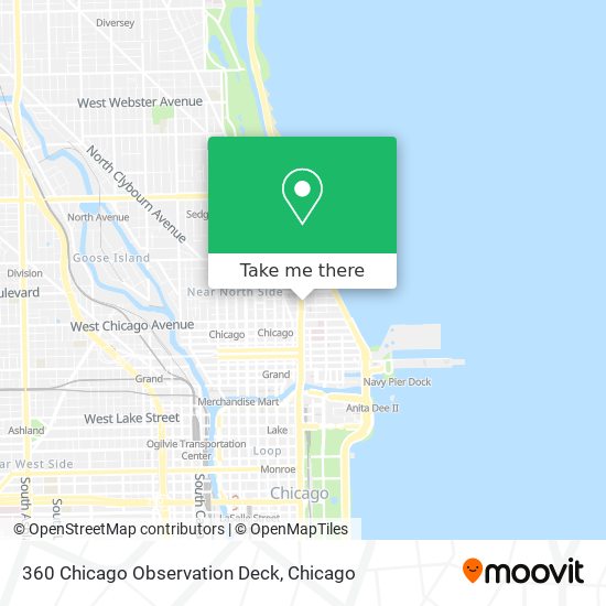 Mapa de 360 Chicago Observation Deck