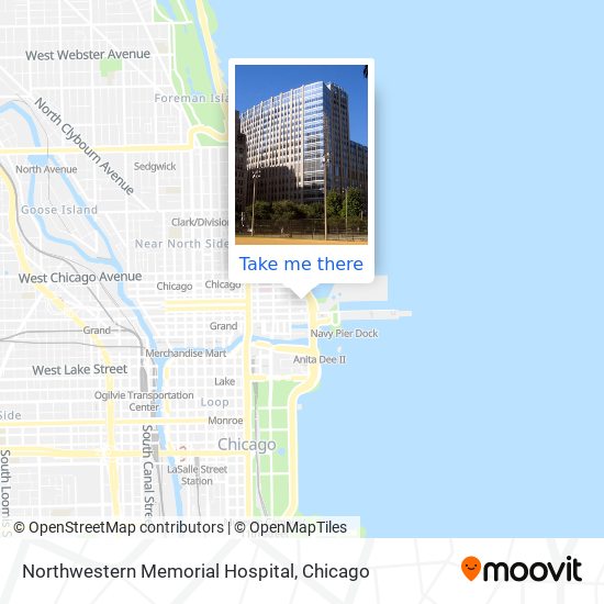 Northwestern Memorial Hospital map