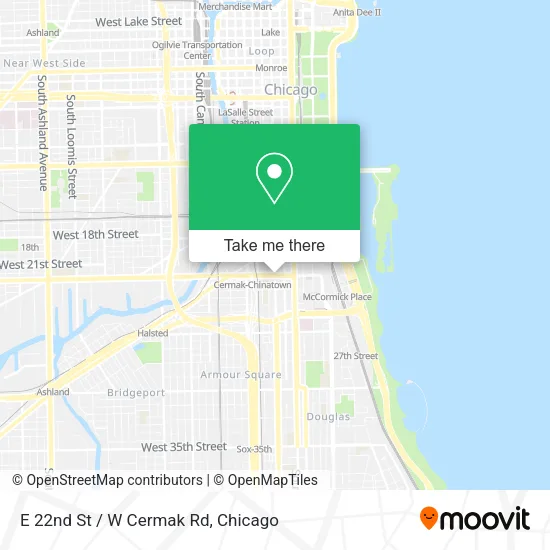 E 22nd St / W Cermak Rd map