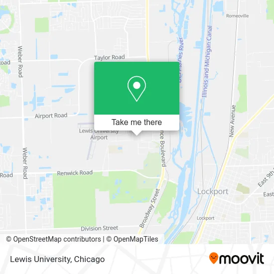 Lewis University map