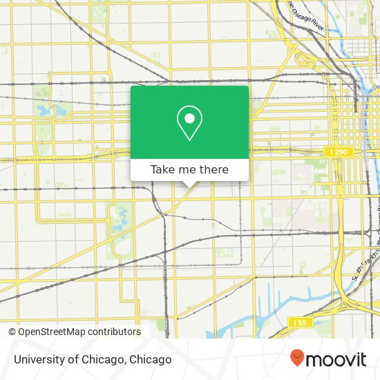 University of Chicago map