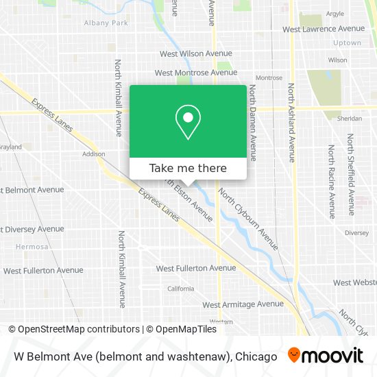 W Belmont Ave (belmont and washtenaw) map