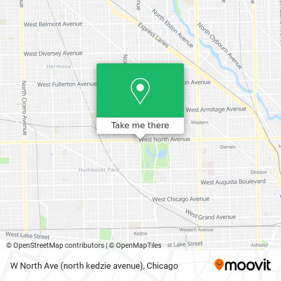 Mapa de W North Ave (north kedzie avenue)