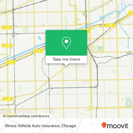Mapa de Illinois Vehicle Auto Insurance, 4271 S Archer Ave