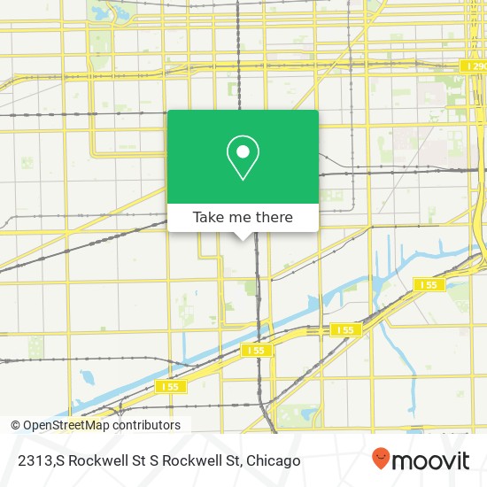 Mapa de 2313,S Rockwell St S Rockwell St, Chicago, IL 60608
