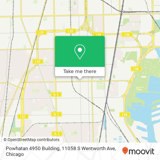 Powhatan 4950 Building, 11058 S Wentworth Ave map