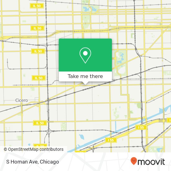 Mapa de S Homan Ave, Chicago, IL 60623