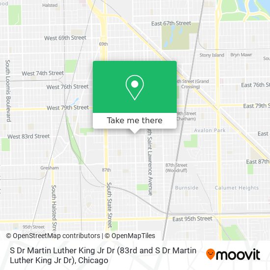 Mapa de S Dr Martin Luther King Jr Dr