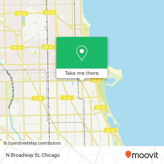 N Broadway St, Chicago, IL 60613 map