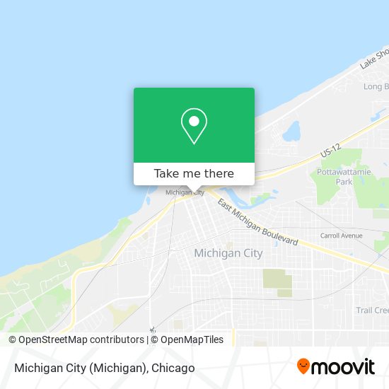 Mapa de Michigan City