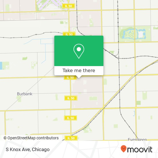 Mapa de S Knox Ave, Chicago, IL 60652