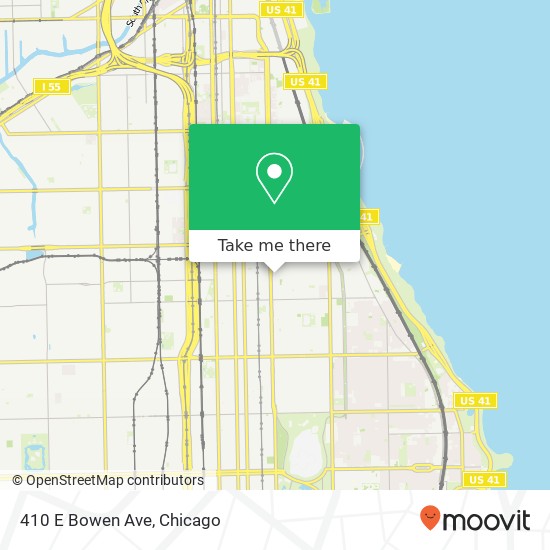 Mapa de 410 E Bowen Ave, Chicago, IL 60653