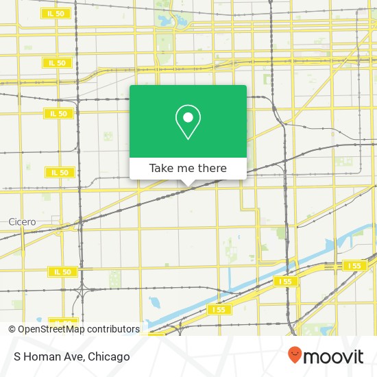 Mapa de S Homan Ave, Chicago, IL 60623